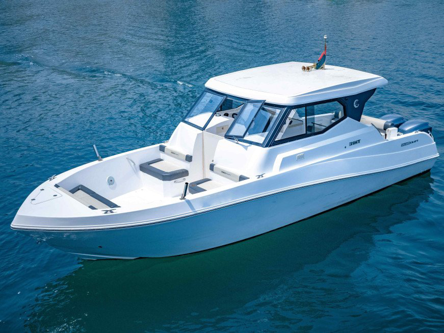 silver craft cruising boat